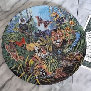 The Bradford Exchange Vibrant Wildlife Ceramic Plate